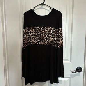 Leopard black long sleeve